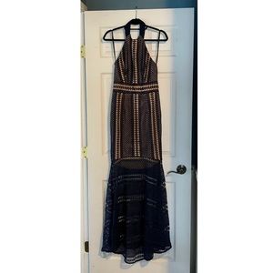 Jarlo Navy Lace Dress